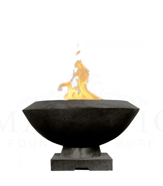 Toscano Fire Bowl – 33" Elevated Outdoor Concrete Fire Pit (65,000 BTUs, NG or Propane)