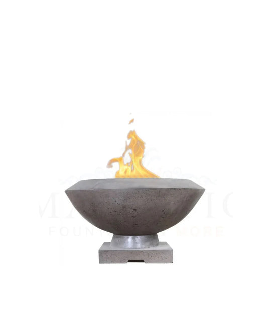 Toscano Fire Bowl – 33" Elevated Outdoor Concrete Fire Pit (65,000 BTUs, NG or Propane)