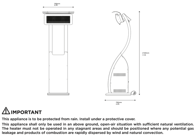 Bromic Tungsten Portable Natural Gas Heater