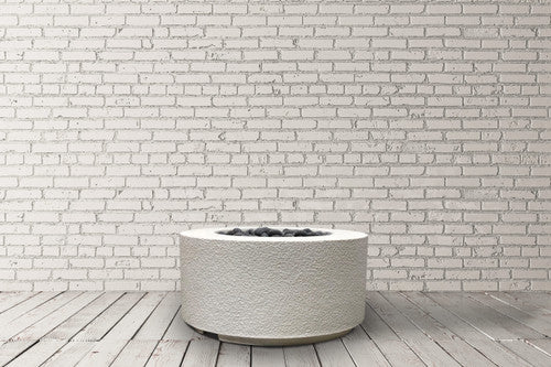 Tuscany Cilindro 36" Round Fire Bowl – Modern Outdoor Gas Fire Pit (Lightweight Propane or Natural Gas)