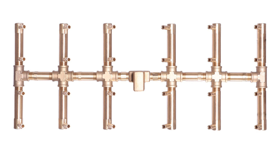 Warming Trends Double Tree Style CrossFire CFBDT240 Brass Burner with Waterstop