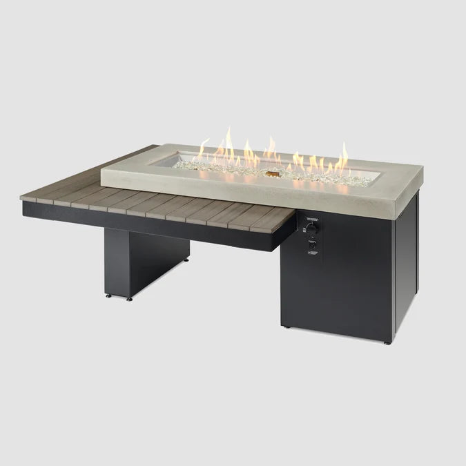Uptown Linear Gas Fire Pit Table - Modern Elegance, Low Maintenance