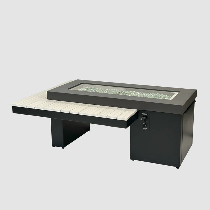 Uptown Seashell Linear Gas Fire Pit Table