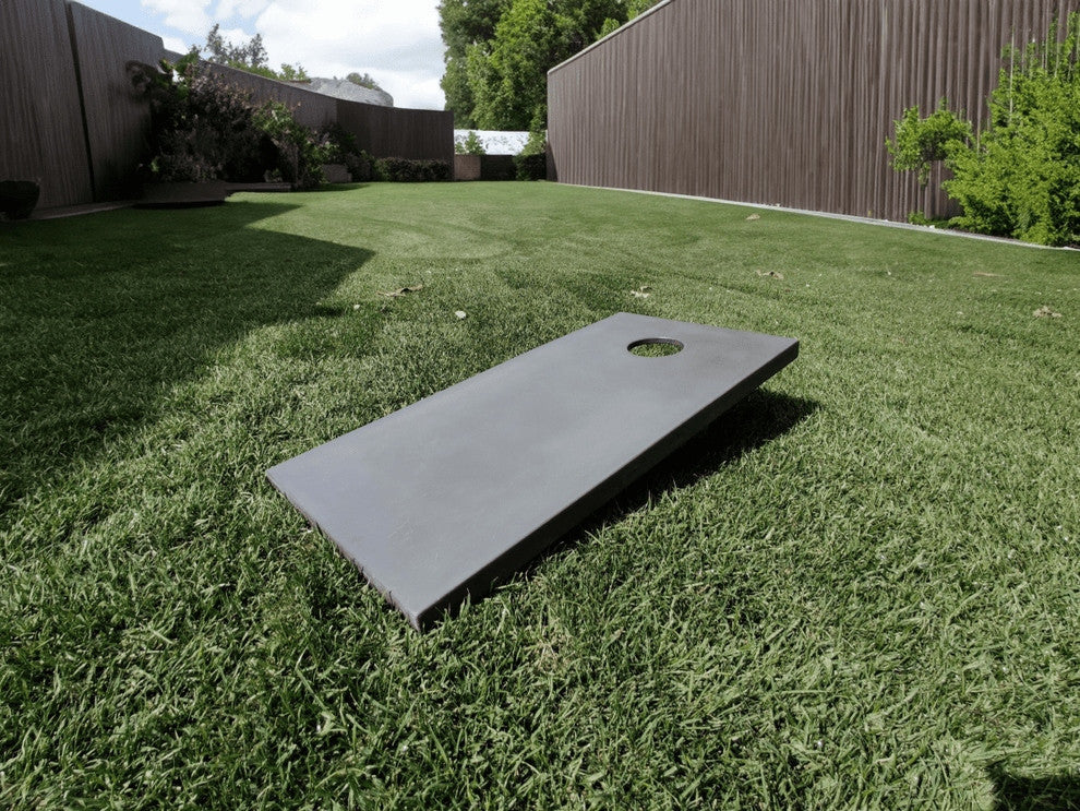 Cantilevered Concrete Cornhole Board Set