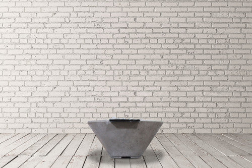 Verona Fire Bowl – 32.5" Concrete Gas Fire Pit (65,000 BTUs, Natural Gas or Propane)