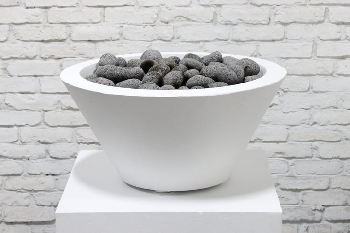 Verona Small Fire Bowl – 24" Concrete Gas Fire Pit (65,000 BTUs, NG or Propane)