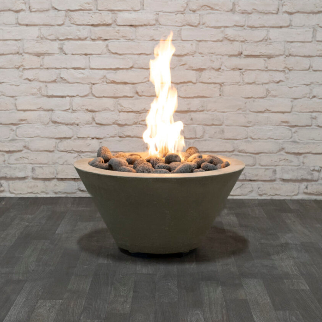 Verona Small Water Bowl – 24" Concrete Poolside Water Feature with 11" Scupper
