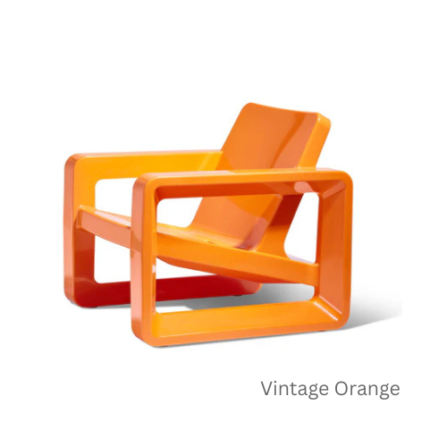Deck Lounge Chair - Modern Outdoor Resin Lounge Chair for Pool Ledges, Patios & Fire Pits