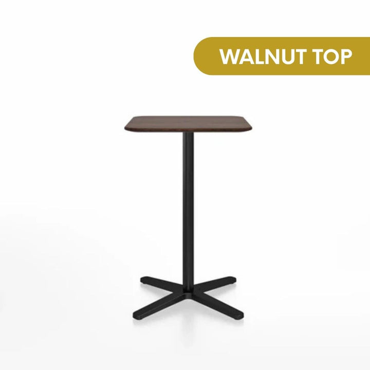 Emeco 2 Inch® X Base Counter Table, 30inches Black Powder Coated Square by Jasper Morrison