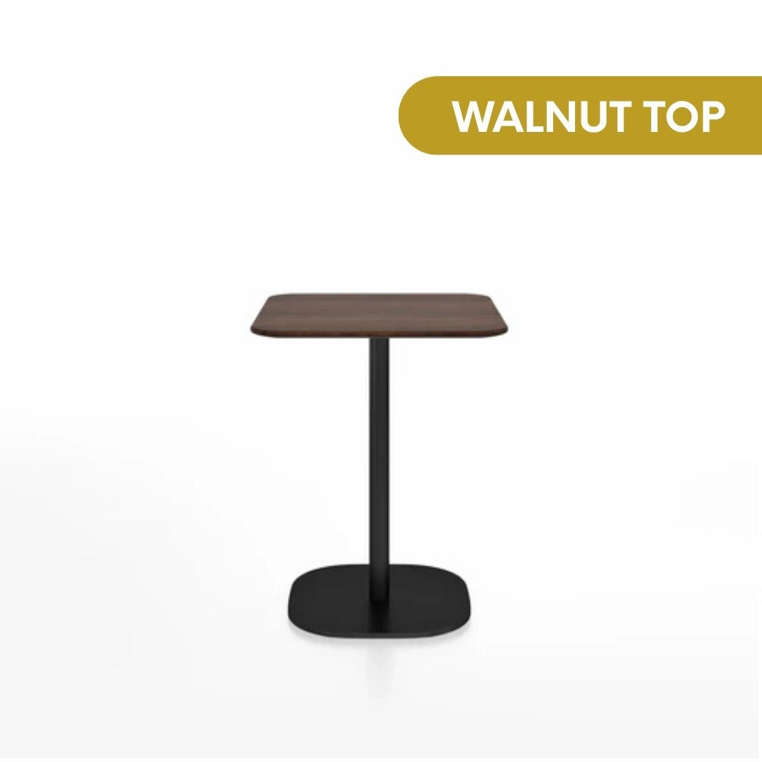 Emeco 2 Inch® Flat Base Café Table, by Jasper Morrison 30inches Black Powder Coated