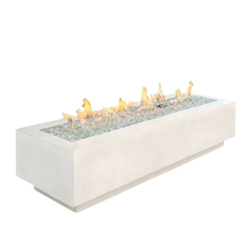Outdoor Greatroom - White Cove 72" Linear Gas Fire Pit Table