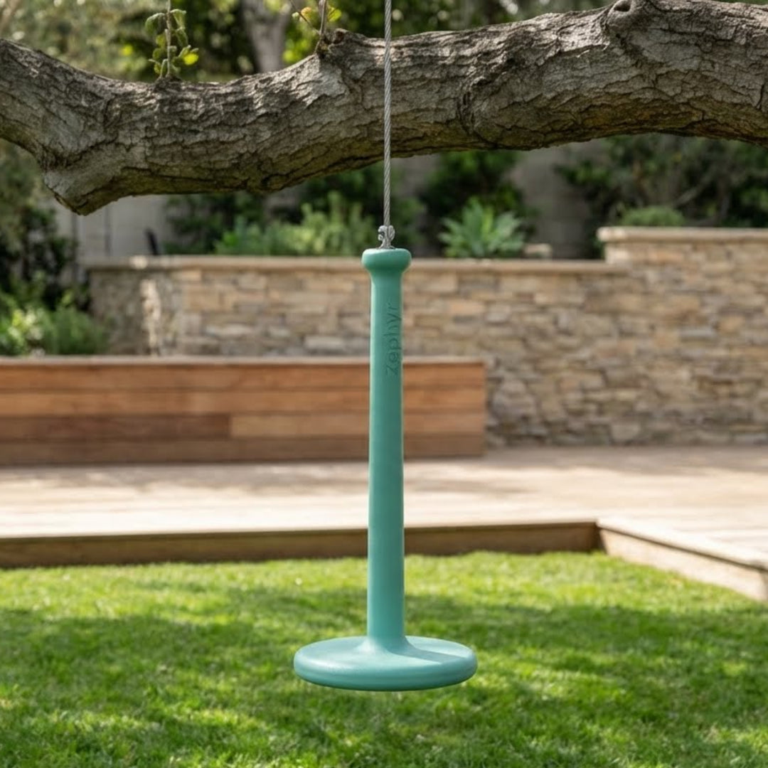 Zephyr Flyer Tree Swing – Modern All-Weather Rope Swing for Kids with 360° Aerial Fun