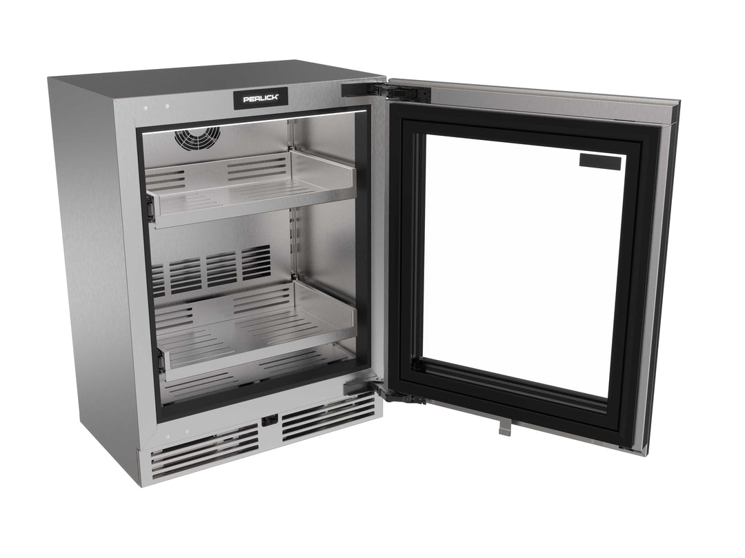 Perlick G5 Shallow ADA 24" Undercounter Refrigerator – Glass Door, Panel Ready