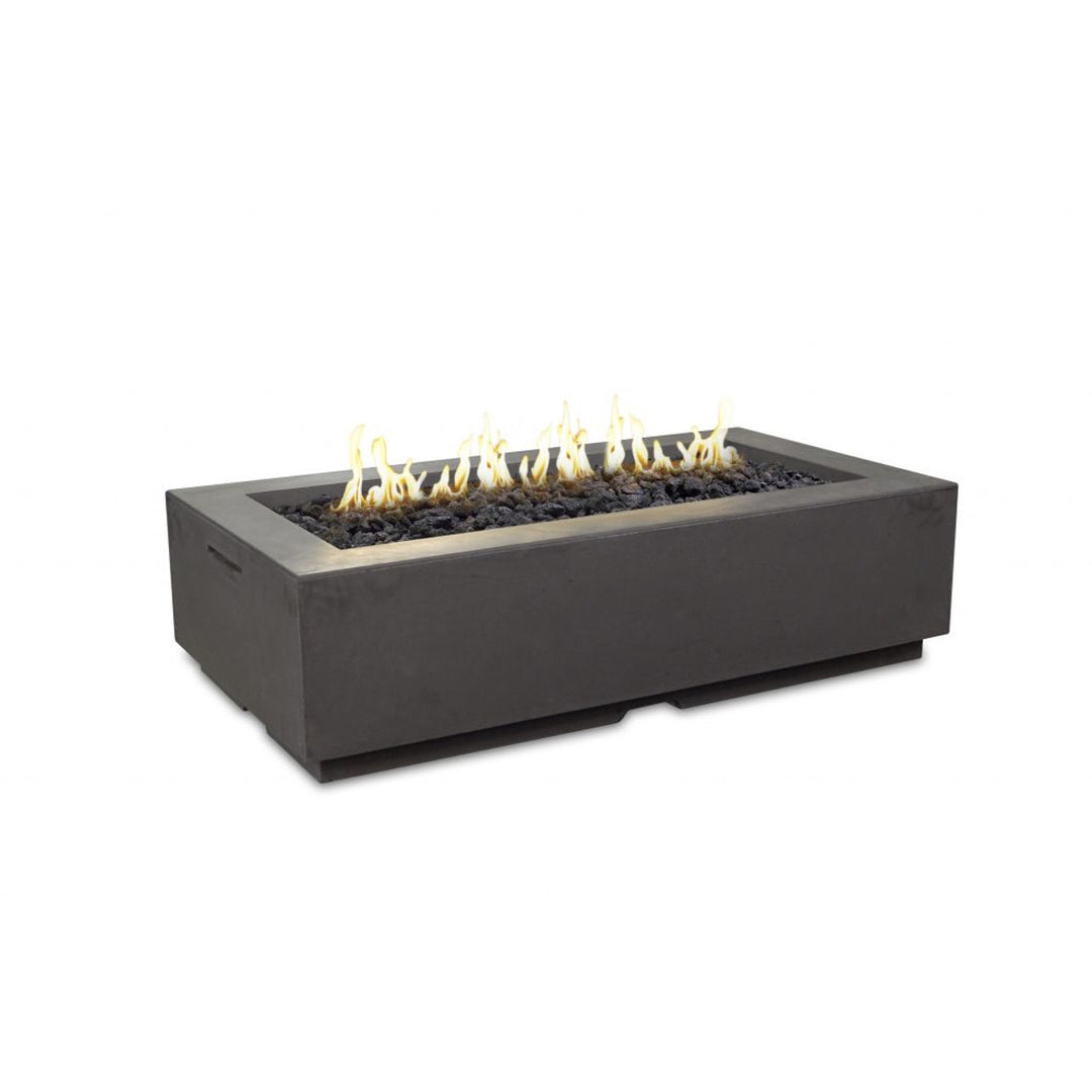 American Fyre Designs - Louvre Rectangle Fire Pit - Black Lava color