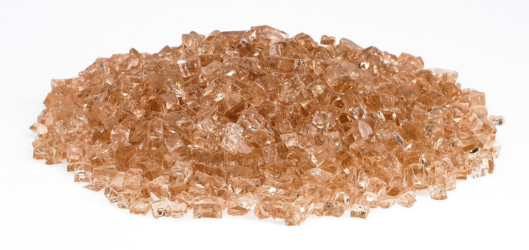 American Fire Glass - 1/4" Classic Fire Glass - Multiple Color Options - 10 lbs