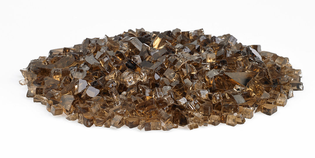 American Fire Glass - 1/4" Classic Fire Glass - Multiple Color Options - 10 lbs