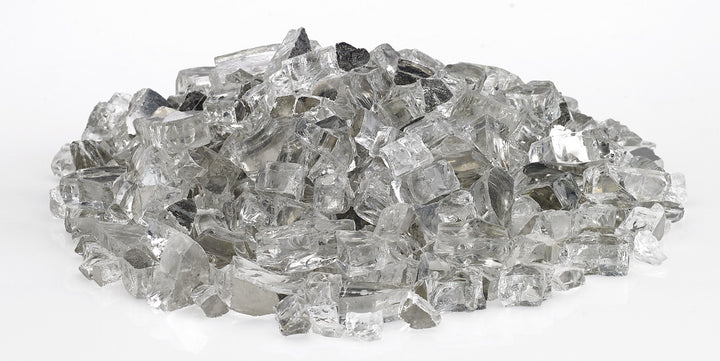 American Fire Glass - 1/2" Reflective Fire Glass- Multiple Color Options - 10 lbs