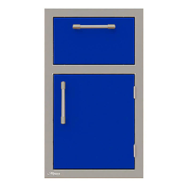 Alfresco 17-Inch Stainless Steel Right-Hinged Soft-Close Door & Drawer Combo