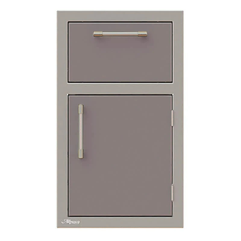 Alfresco 17-Inch Stainless Steel Right-Hinged Soft-Close Door & Drawer Combo