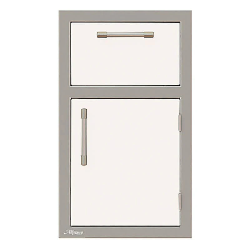 Alfresco 17-Inch Stainless Steel Right-Hinged Soft-Close Door & Drawer Combo