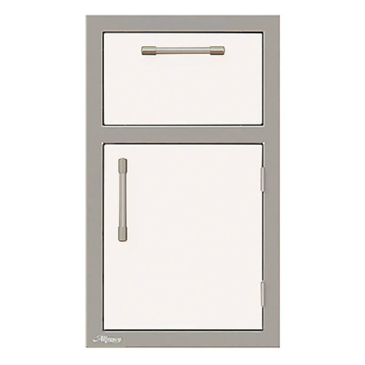 Alfresco 17-Inch Stainless Steel Right-Hinged Soft-Close Door & Drawer Combo