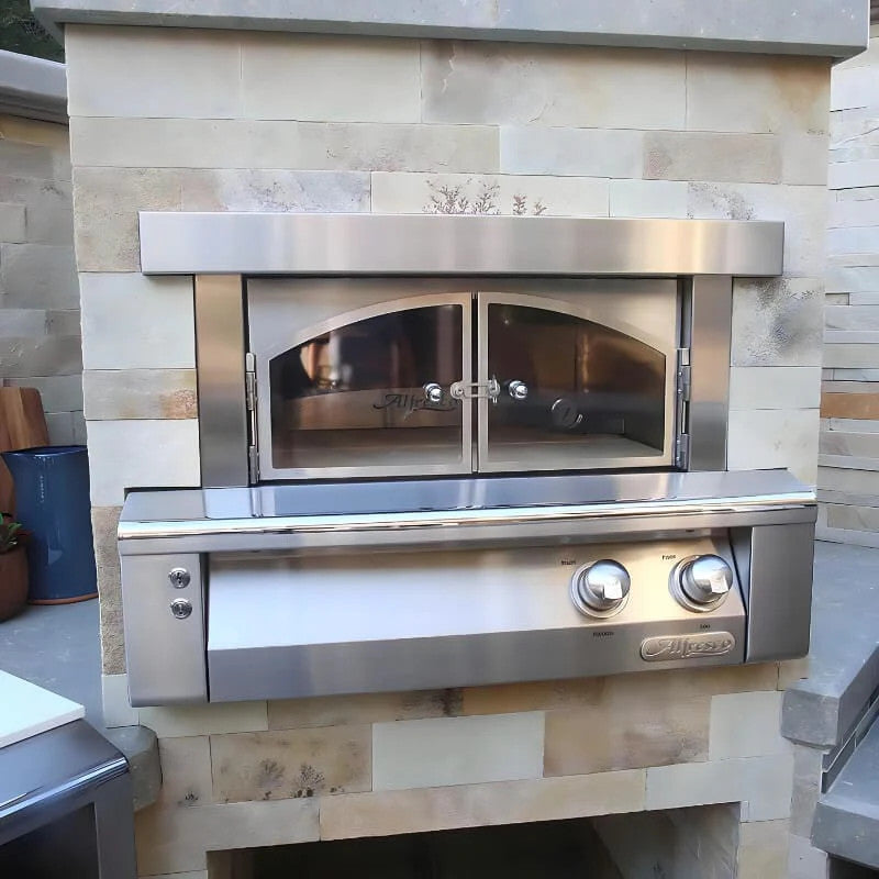 Alfresco 30-Inch Built-In Propane Outdoor Pizza Oven Plus