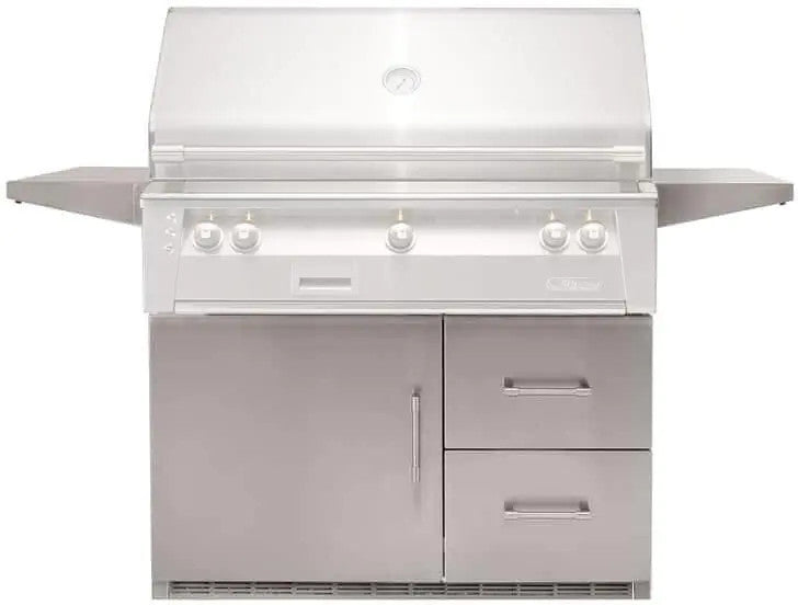 Alfresco Built-In Double Doors 42'' Cart Grill - Jet Black-Gloss - ARXE-42C-S9005