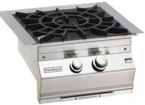 Fire Magic - 35” x 115” Contemporary Pre-Fab Grill Island Bundle with Double Drawer Cut-out - Custom BBQ Island