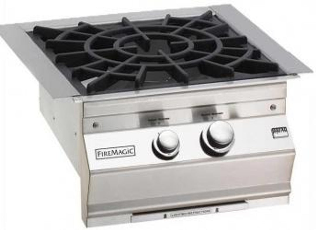 Fire Magic - 35” x 115” Contemporary Pre-Fab Grill Island Bundle with Refrigerator Cut-out - Custom BBQ Island