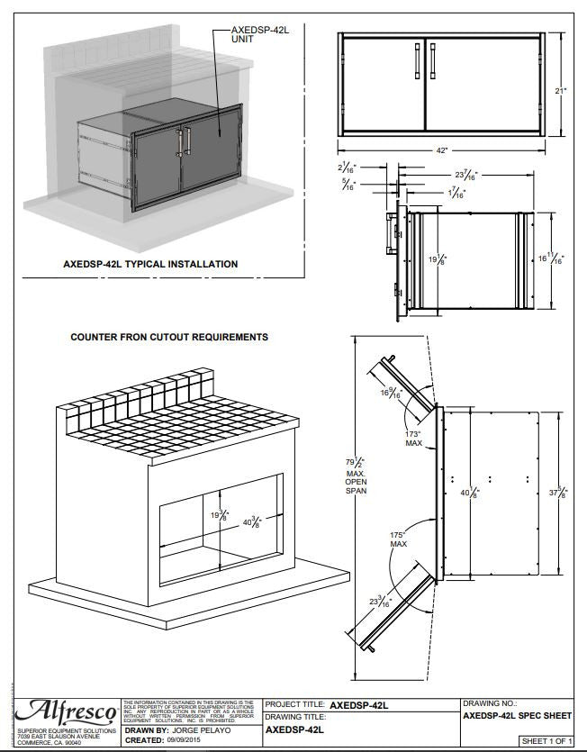 Alfresco - 30" Low Profile Unit (21" High) Pantry