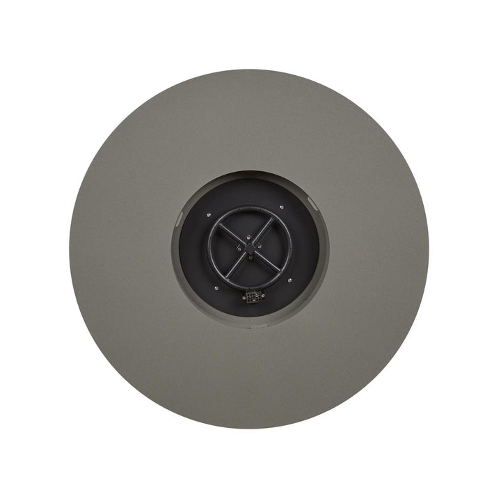 Covewood 41-Inch Round Aluminum Propane Fire Pit Table in Cloud Gray
