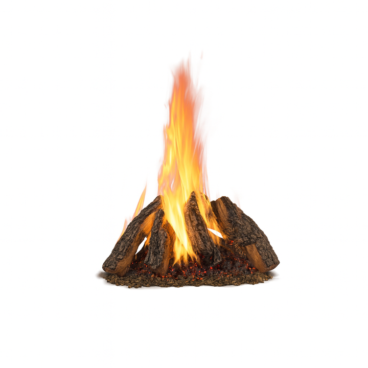 Rasmussen RF Retiring Tipi Log Set for Rumford Style Fireplaces