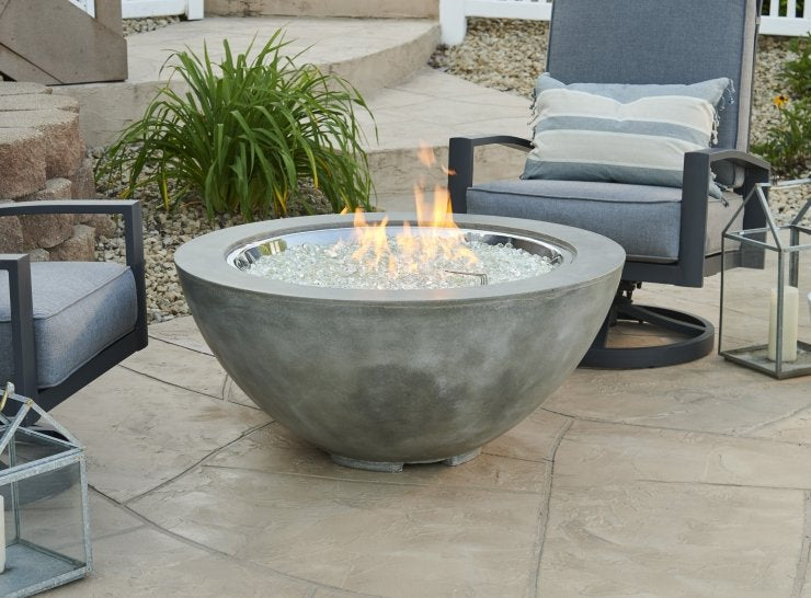 Cove 42" Bowl Gas Fire PIt in Natural Grey