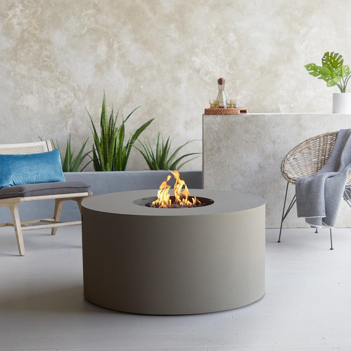 Real Flame 41" Round Aluminum Propane Fire Pit Table