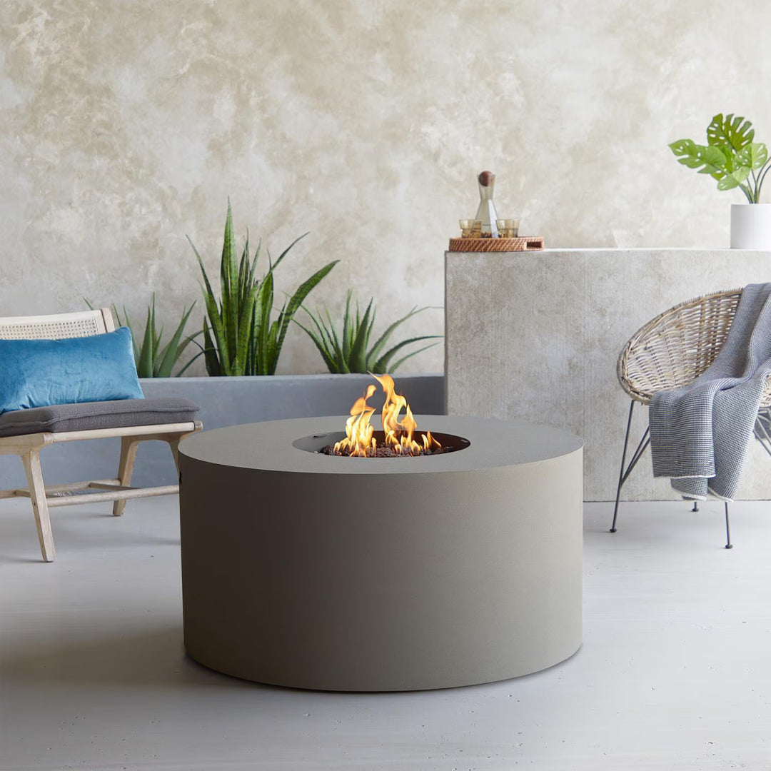 Real Flame 41-Inch Round Aluminum Propane Fire Pit Table