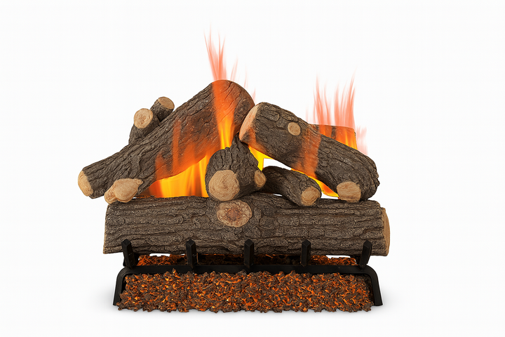 Rasmussen Prestige Oak Vented Gas Log Set - Double Face (Logs Only)
