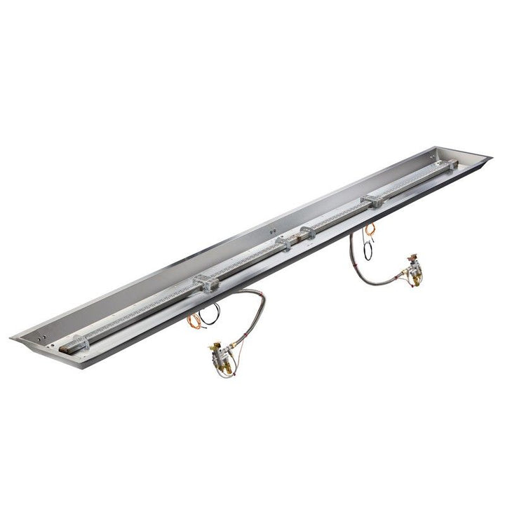 Outdoor Greatroom 12" x 108" Linear Crystal Fire Plus Gas Burner