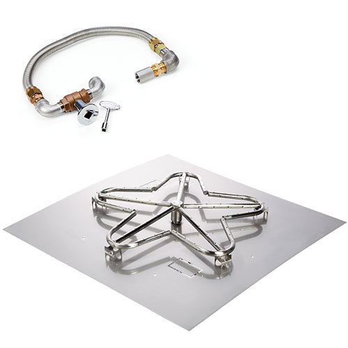HPC Complete Fire Pit Kits – Round Flat & Square Flat Standard Burner (12"–48")