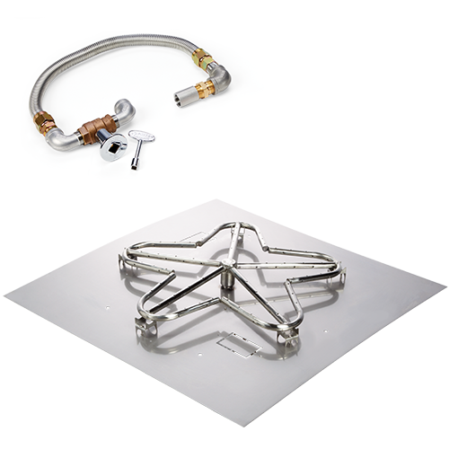 HPC Fire 36" SST Torpedo 5 Spoke Match Lit Fire Pit Insert TOR-CFPK/PENTA36