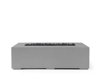 SONOMA 56 Rectangular Outdoor Fire Pit, 56x30x16 Concrete Gas Fire Feature