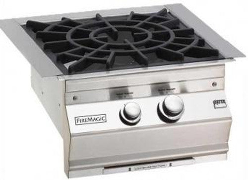 Fire Magic - 35” x 115” Contemporary Pre-Fab Grill Island Bundle with Refrigerator Cut-out - Custom BBQ Island