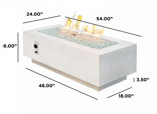 Outdoor GreatRoom Cove 54" Linear Gas Fire Pit