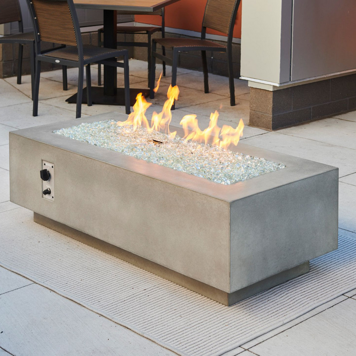Cove 54" Linear Gas Fire Table in Natural Grey