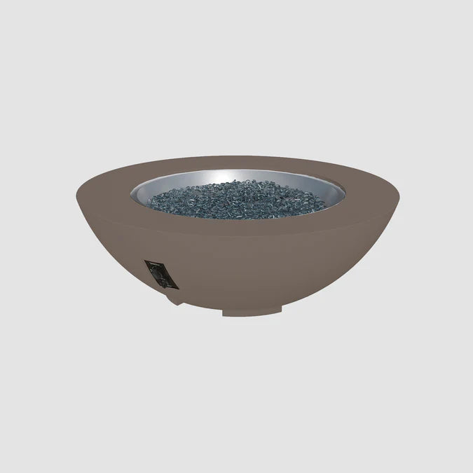 Outdoor GreatRoom Cove Round Concrete Gas Fire Pit Bowl – 29" to 60"