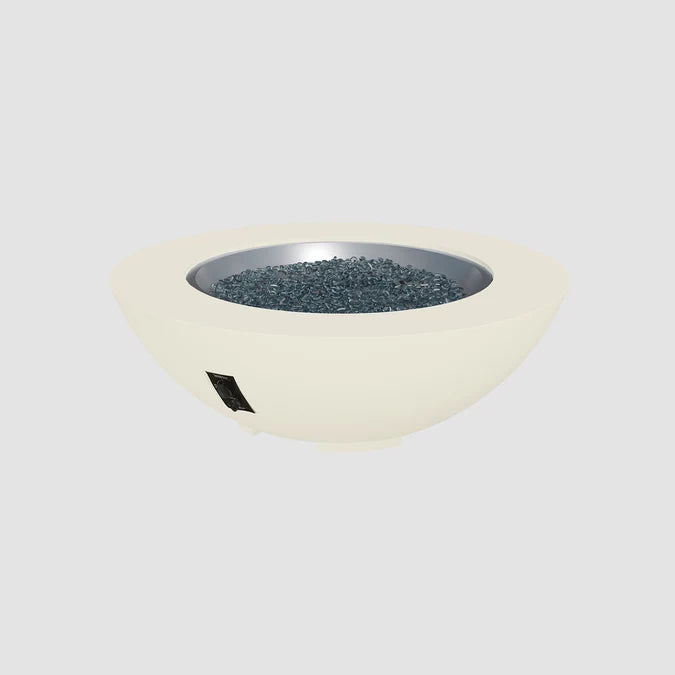 Outdoor GreatRoom Cove Round Concrete Gas Fire Pit Bowl – 29" to 60"