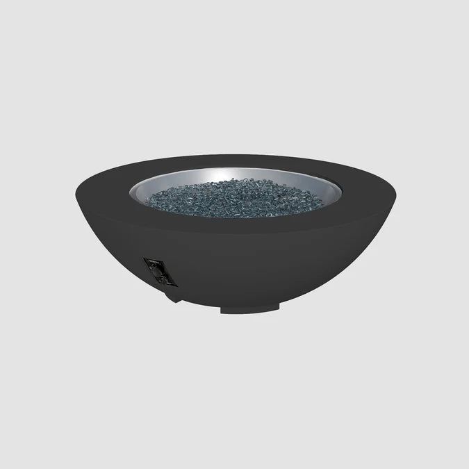 Outdoor GreatRoom Cove Round Concrete Gas Fire Pit Bowl – 29" to 60"