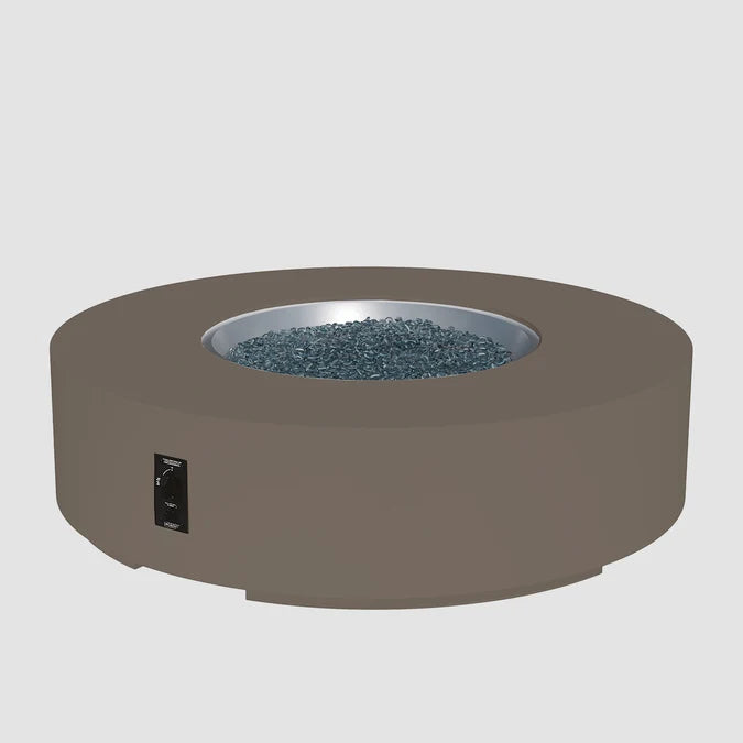 Outdoor GreatRoom Cove Concrete Round Gas Fire Pit Table – 36" to 72"