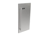 Perlick G5 Luxe 15" Stainless Steel Solid Door Panel with Knurled Handle – Right Hinge, Non-Locking