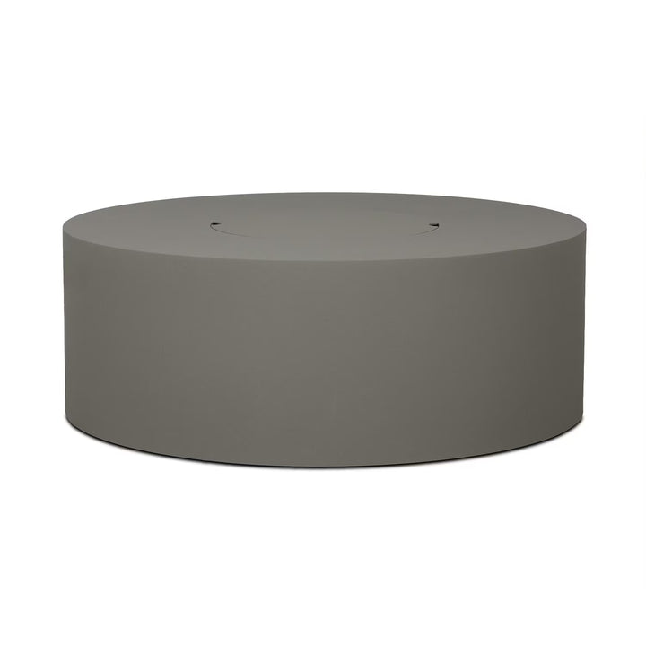 Covewood 41-Inch Round Aluminum Propane Fire Pit Table in Cloud Gray