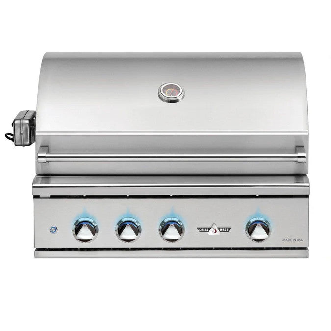 Delta Heat 38-Inch 3-Burner Built-In Grill with Infrared Rotisserie Burner